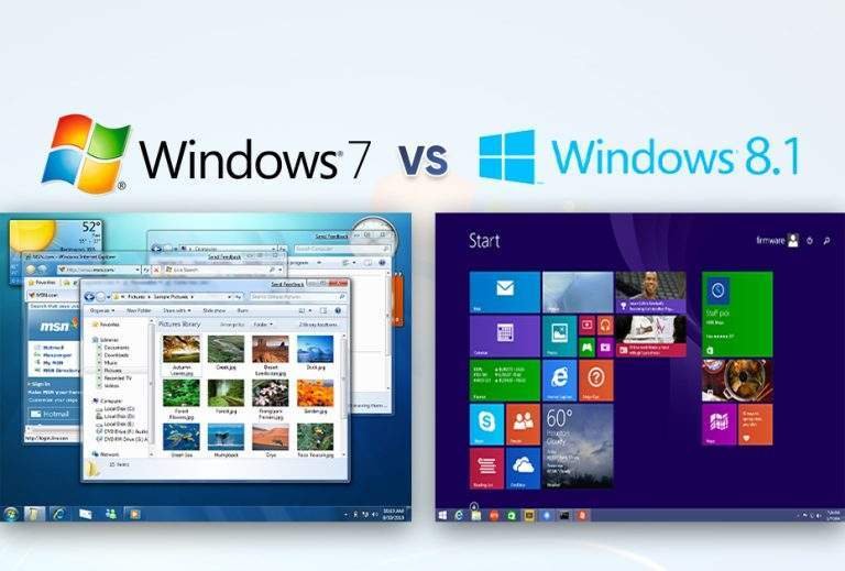 Windows 7 vs Windows 8.1