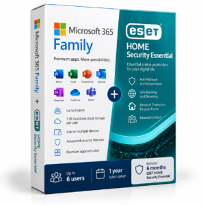 Microsoft 365 Family + ESET HOME Security Essential
