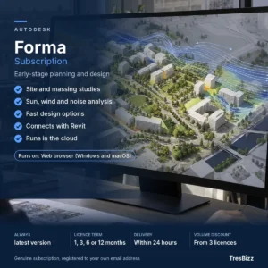Autodesk Forma subscription at TresBizz, always the latest version