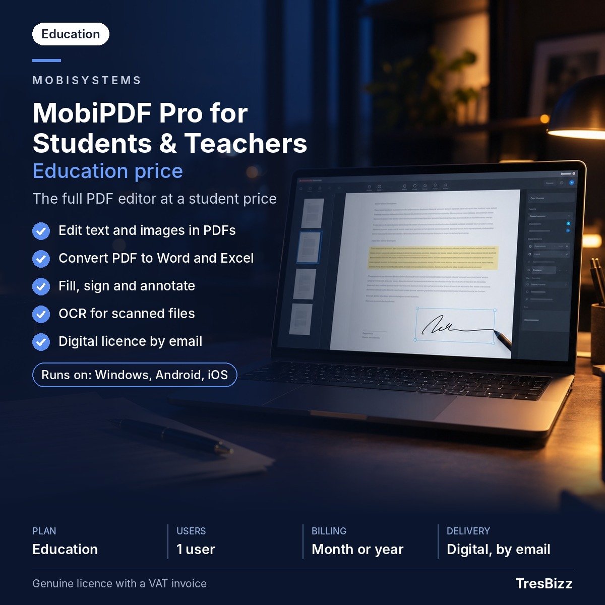MobiSystems MobiPDF Pro for Students and Teachers