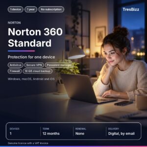 Norton 360 Standard 1 Device 1 Year (No Subscription)