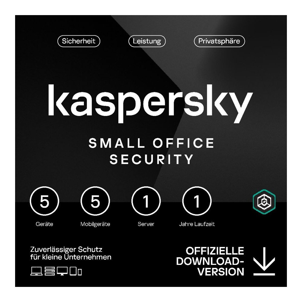 Kaspersky Small Office Security 1 server + 5 devices + 5 mobiles 12 months