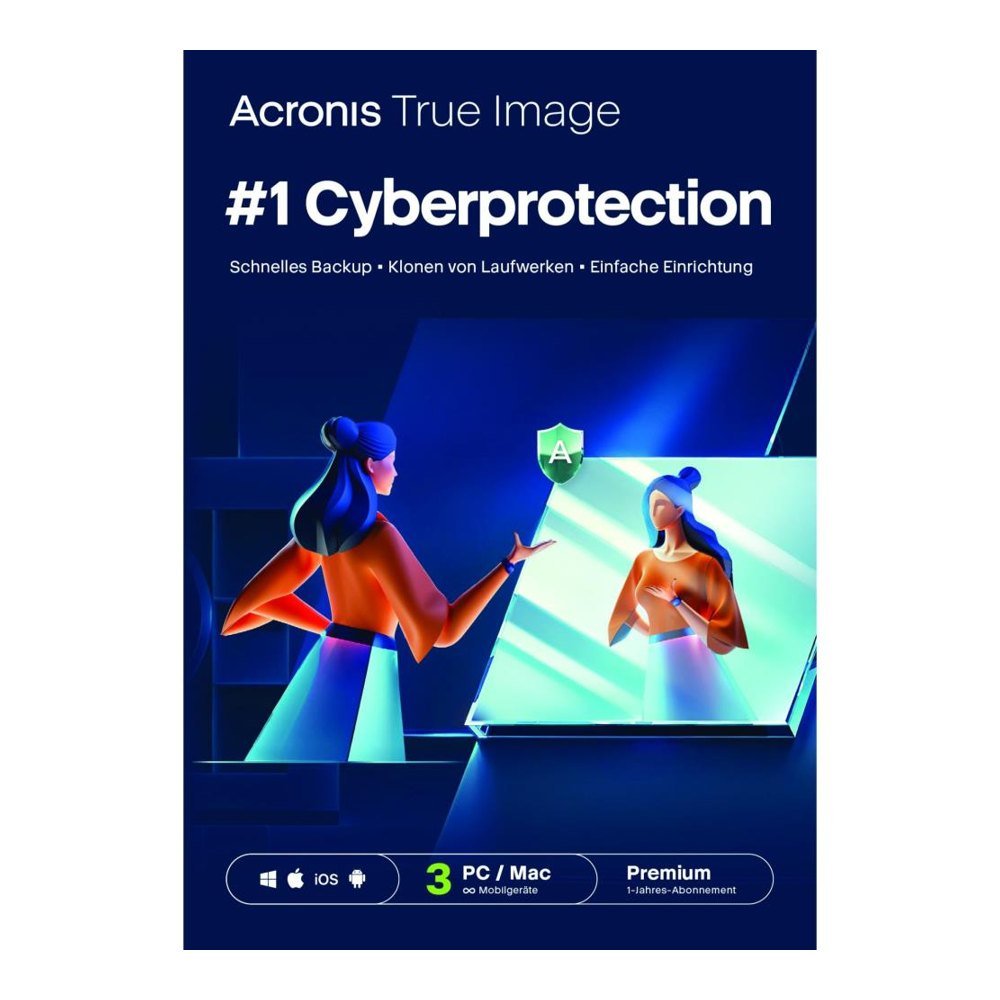 Acronis True Image Premium 1 TB 3 devices 12 months